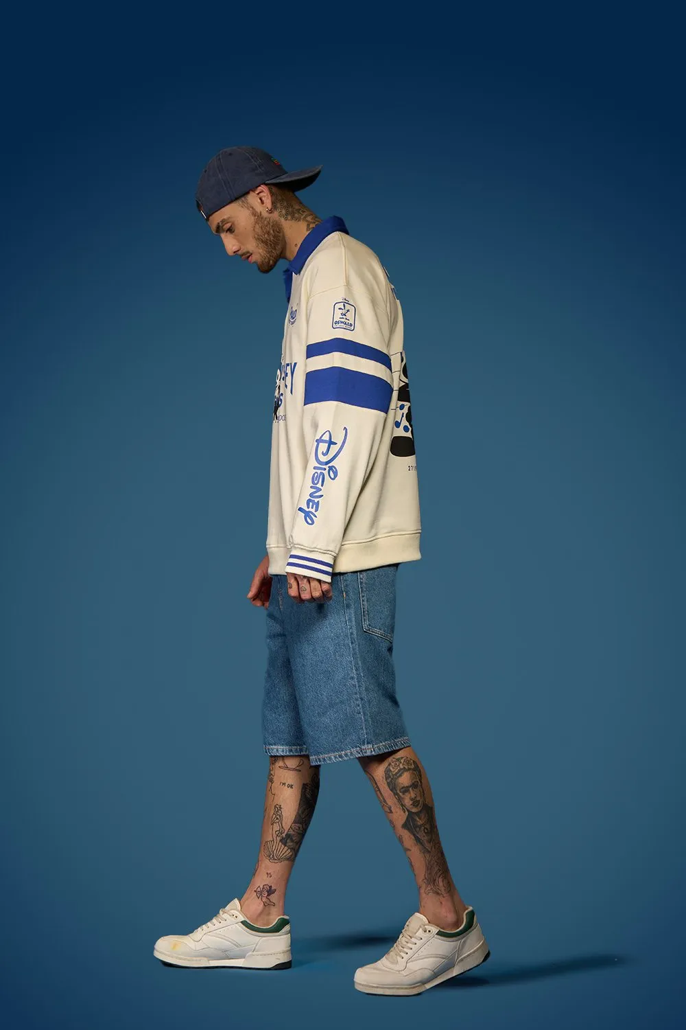 Oswald Oversized Collared Sweatshirt