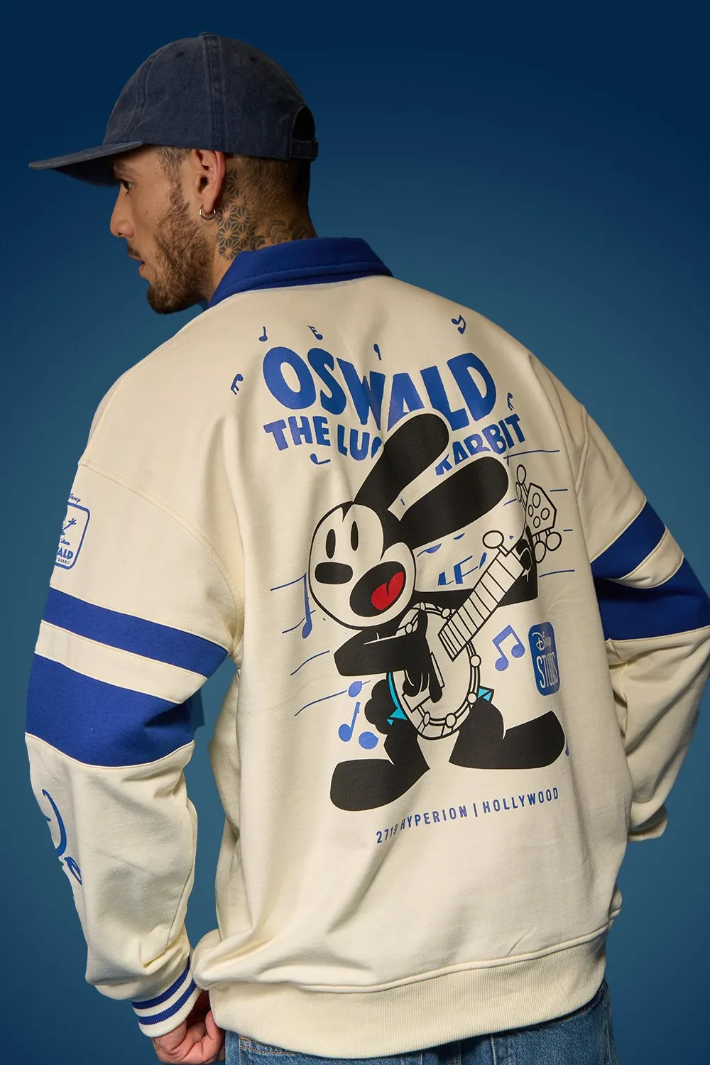 Oswald Oversized Collared Sweatshirt