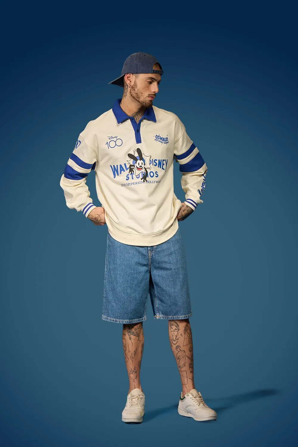 Oswald Oversized Collared Sweatshirt