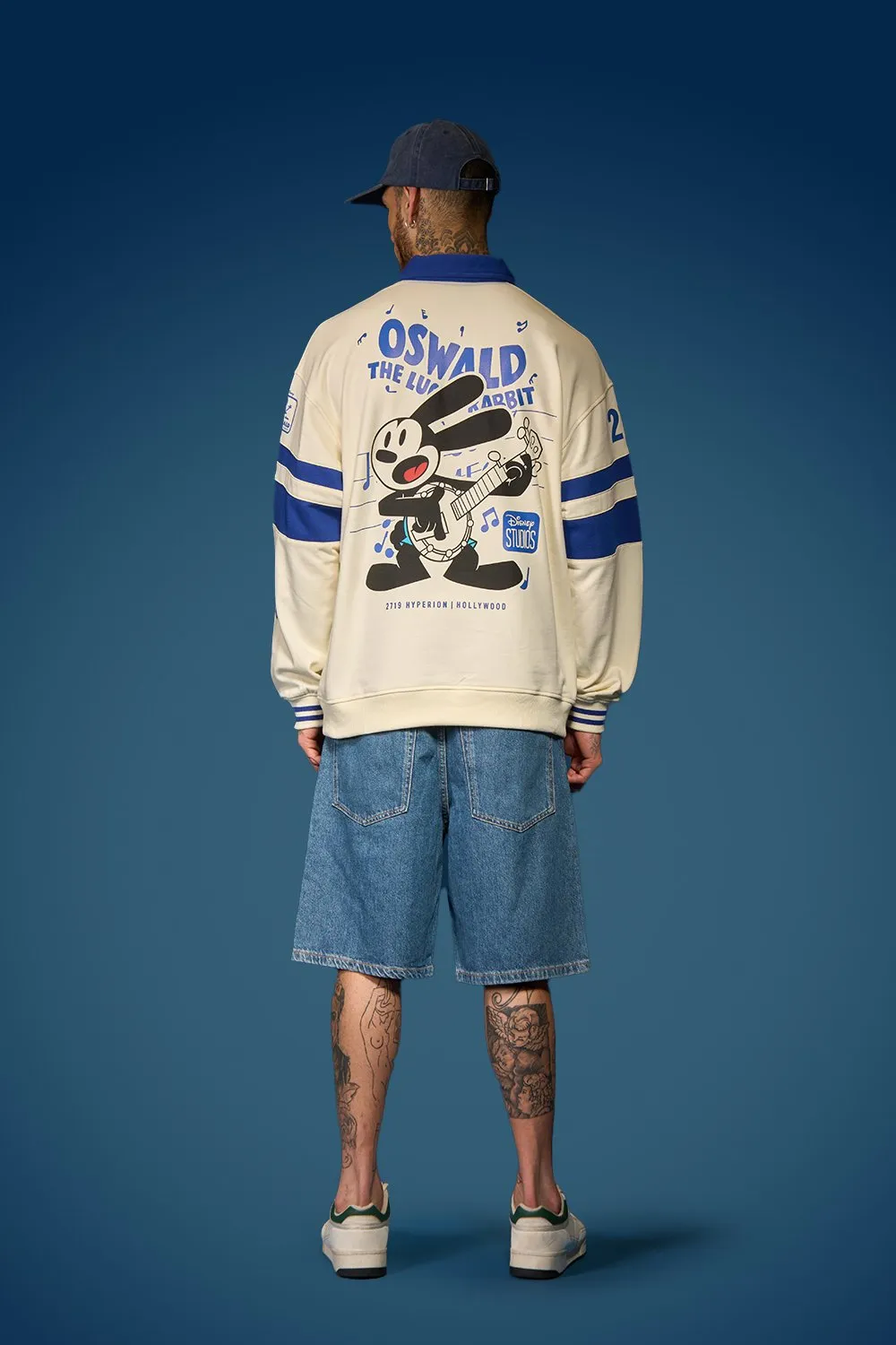 Oswald Oversized Collared Sweatshirt