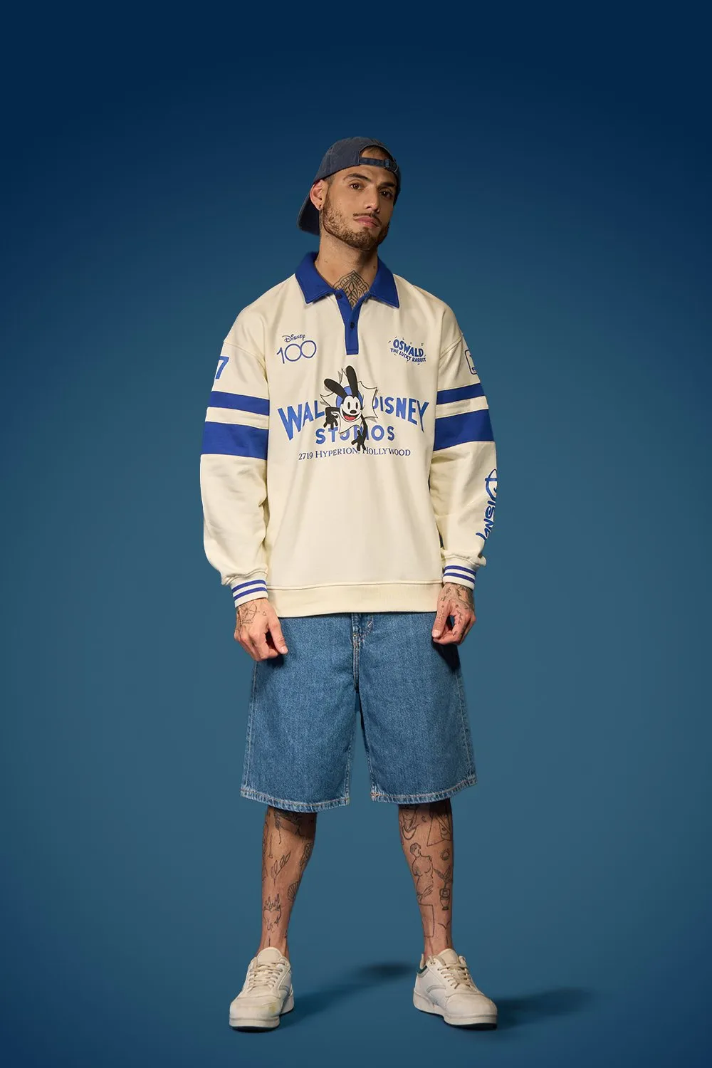 Oswald Oversized Collared Sweatshirt