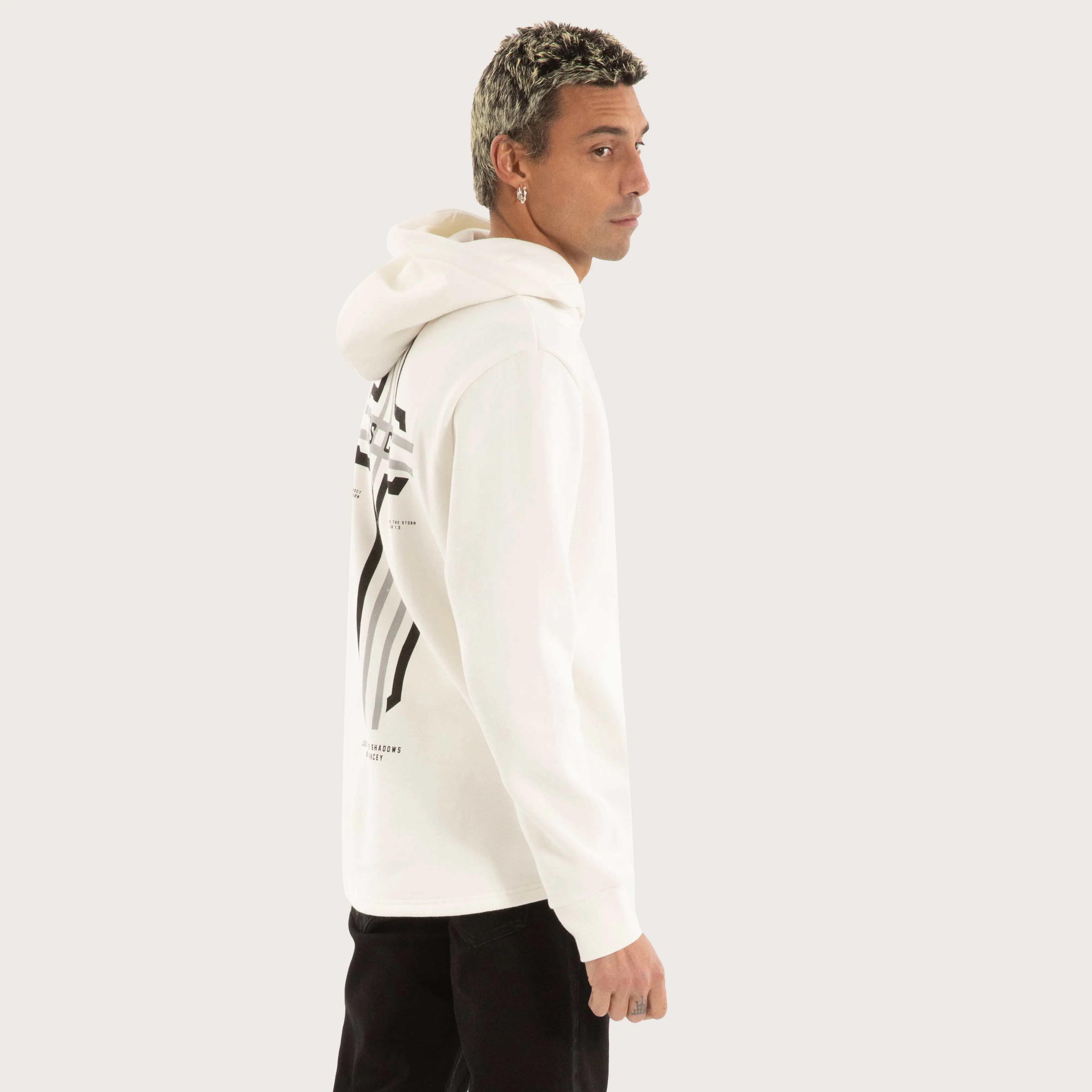 Outpost Dual Curved Hoodie Blanc de Blanc