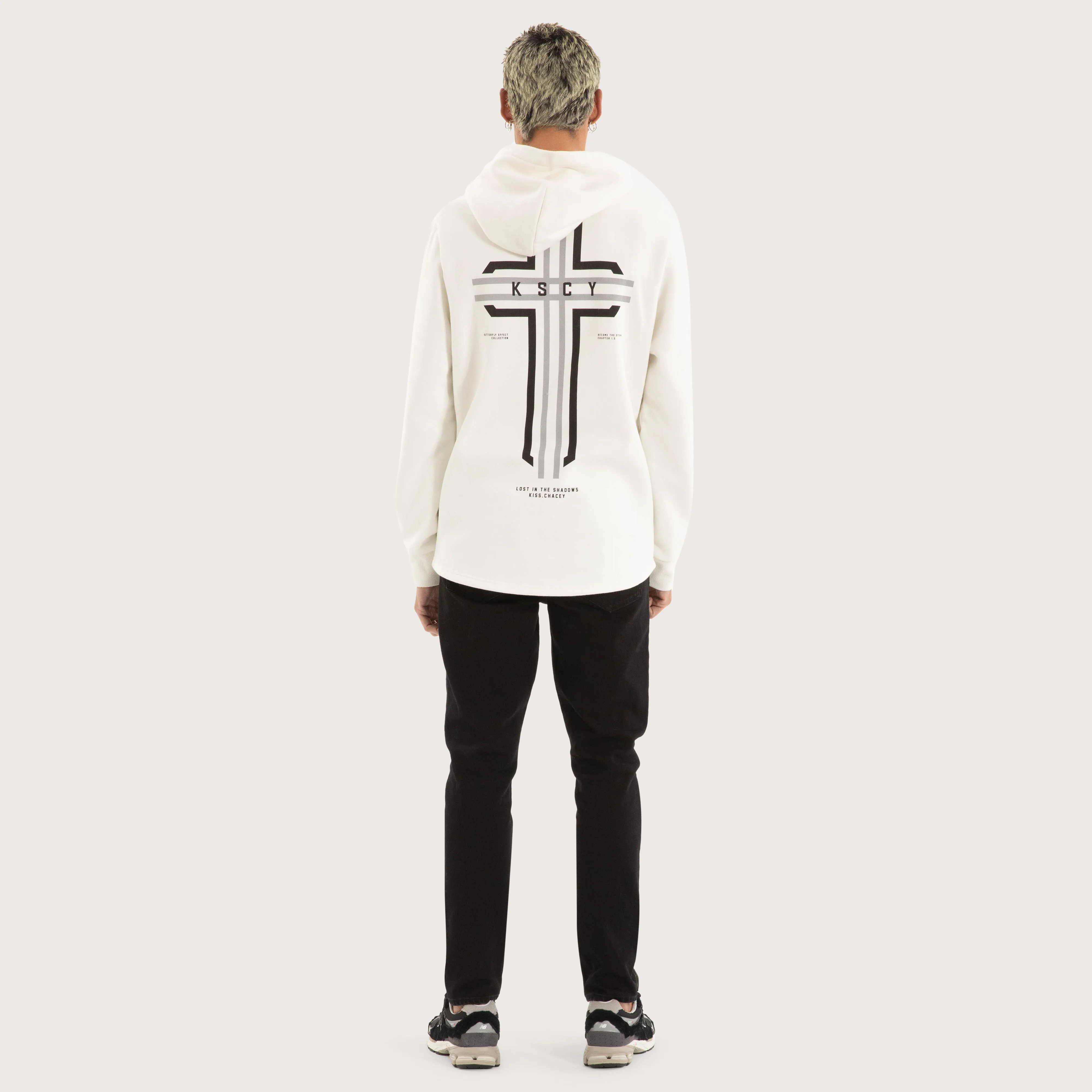 Outpost Dual Curved Hoodie Blanc de Blanc