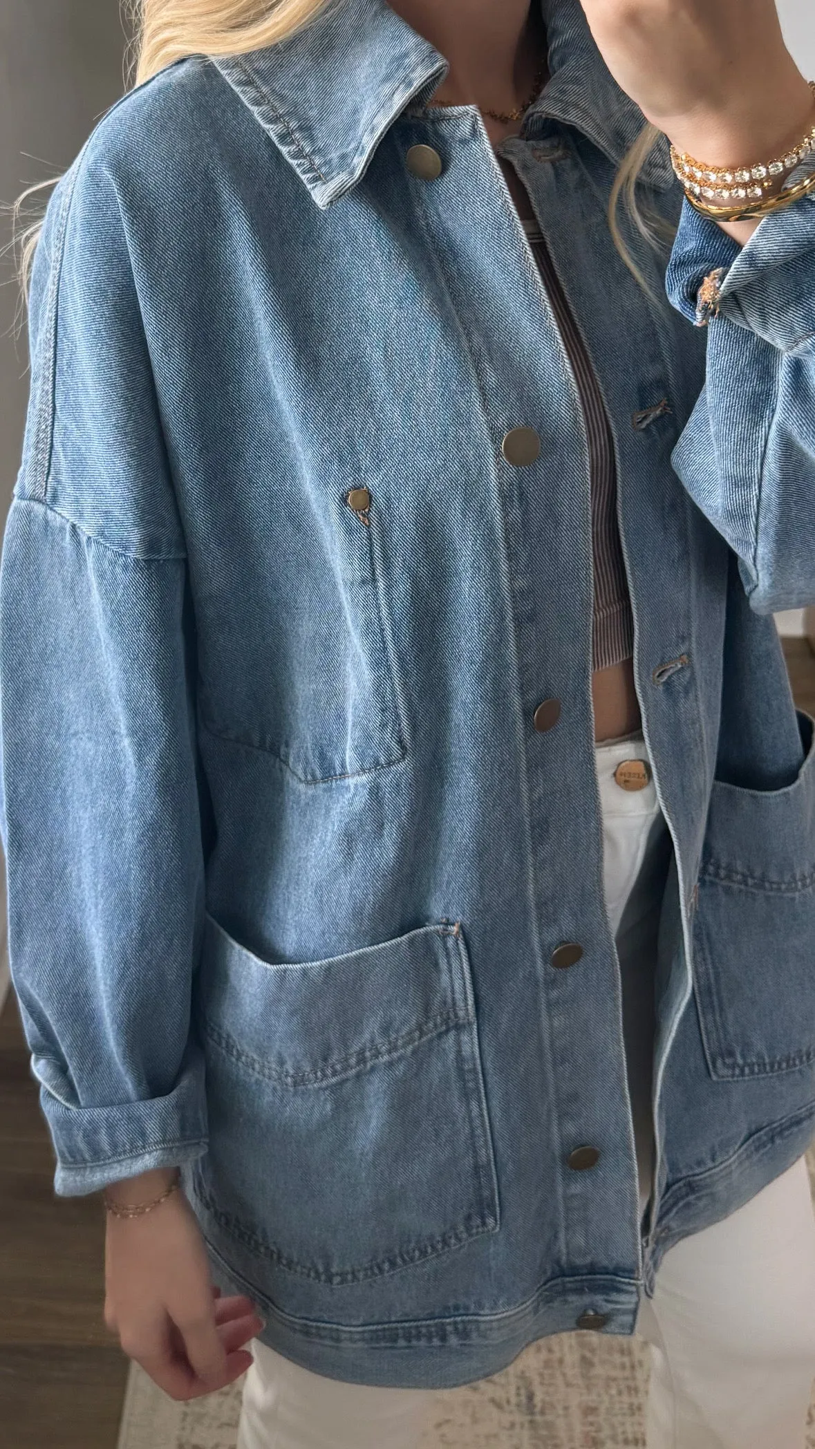 Oversized Denim Jacket / Blue