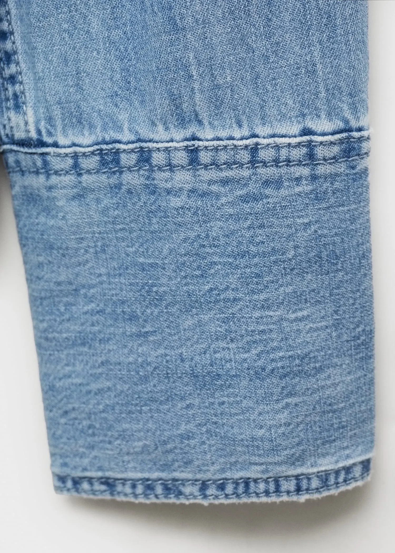 Oversized denim shirt