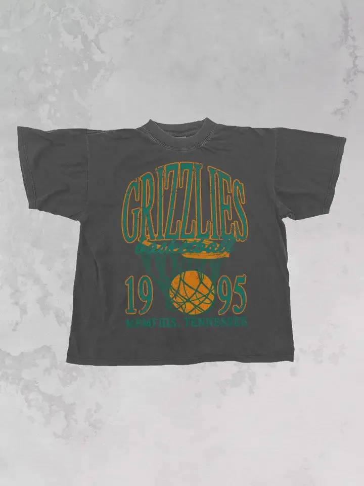 Oversized GRIZZLIES Basketball  Vintage Graphic Tee
