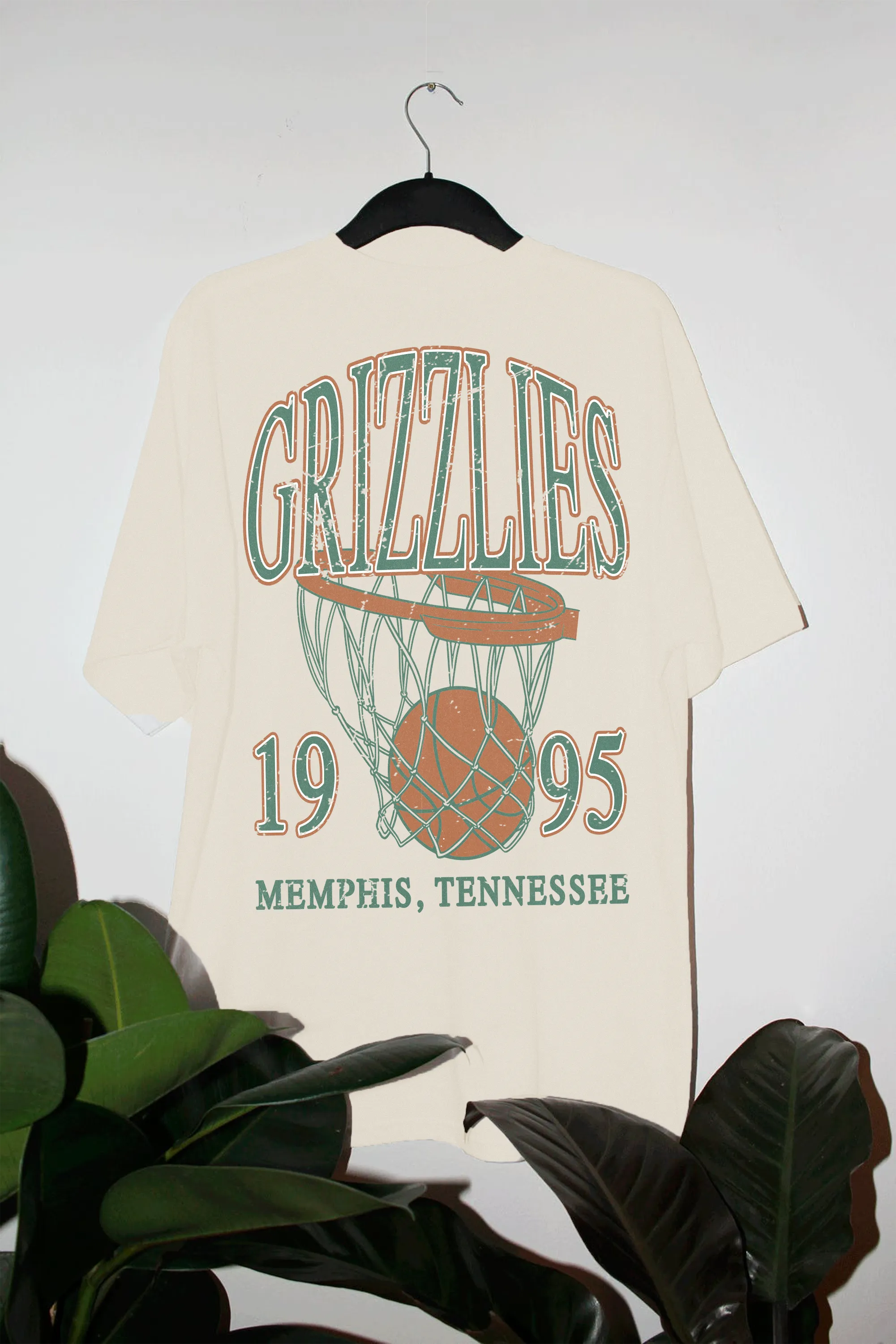 Oversized GRIZZLIES Basketball  Vintage Graphic Tee