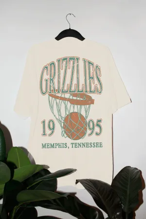 Oversized GRIZZLIES Basketball  Vintage Graphic Tee