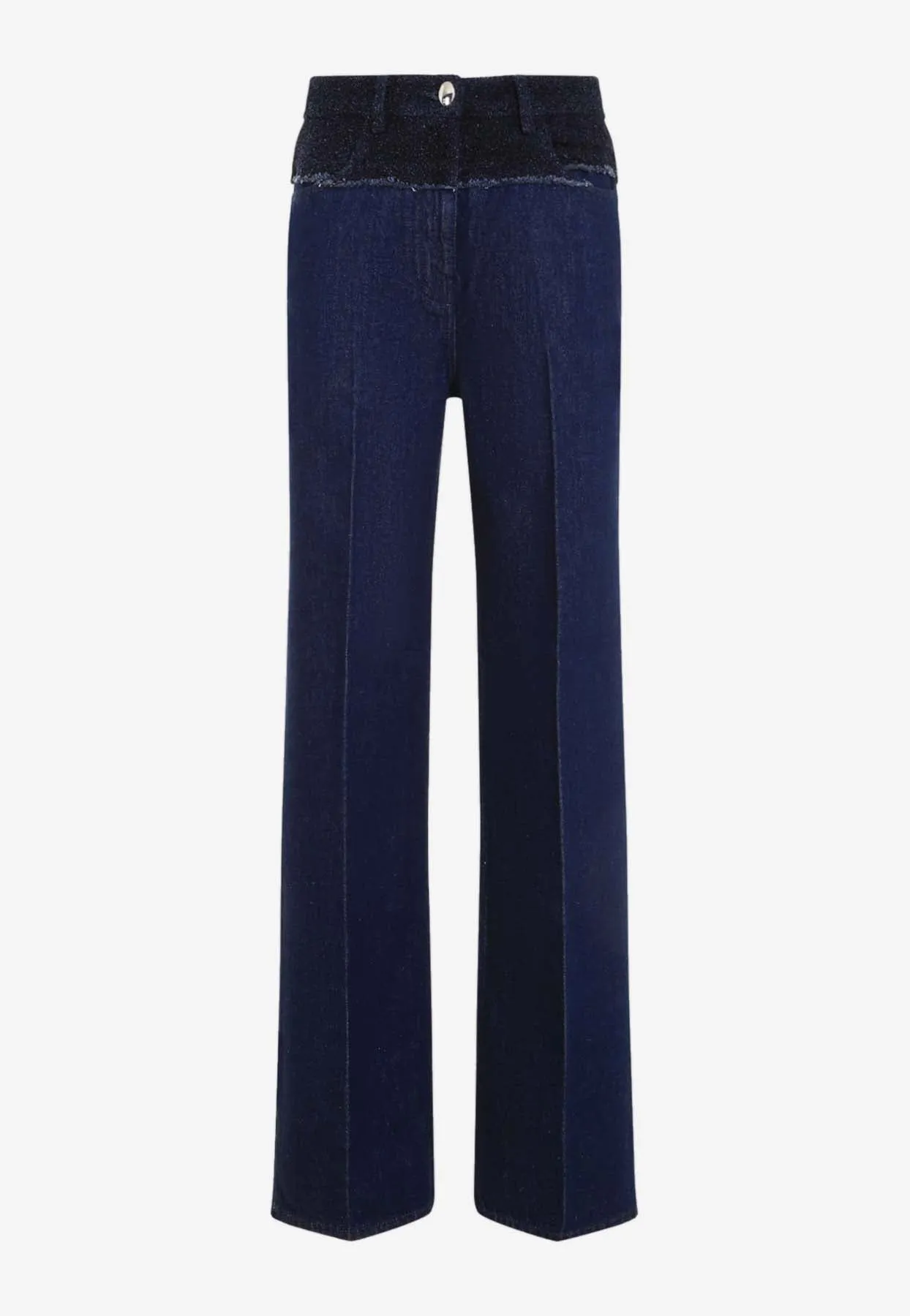 Oversized Jeans in Mixed Denim