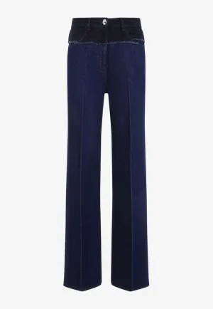Oversized Jeans in Mixed Denim