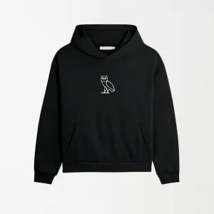 OVO (White Owl) - Black Graphic Hoodie