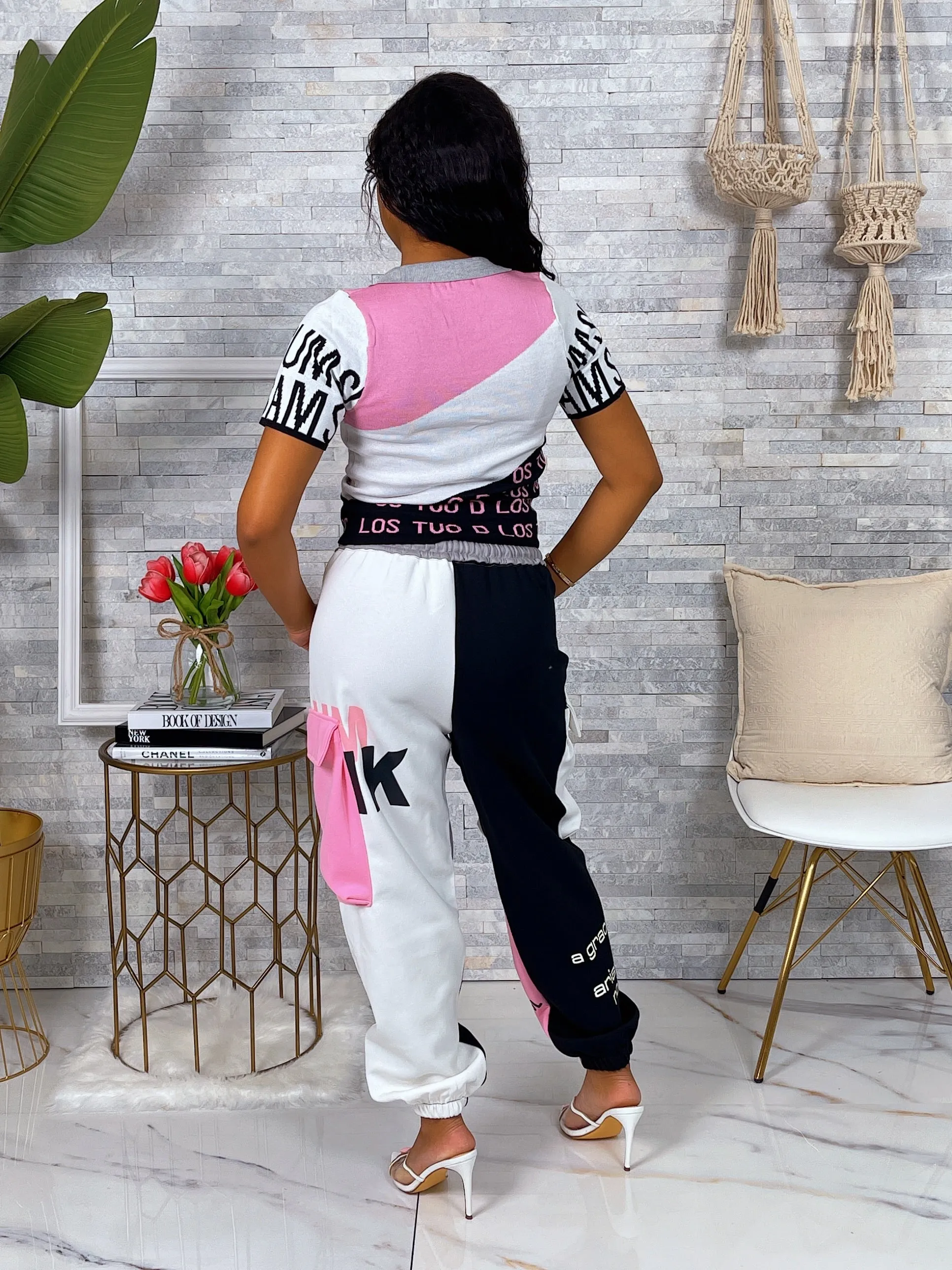 P9857P - FLEECE MULTI PRINT CARGO JOGGER