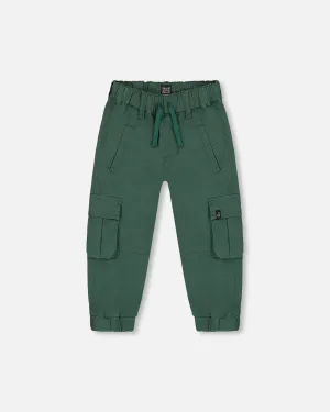 Pantalon jogger cargo en taille extensible - Aventure en forêt - G20YB20-930 - 2 à 8 ans