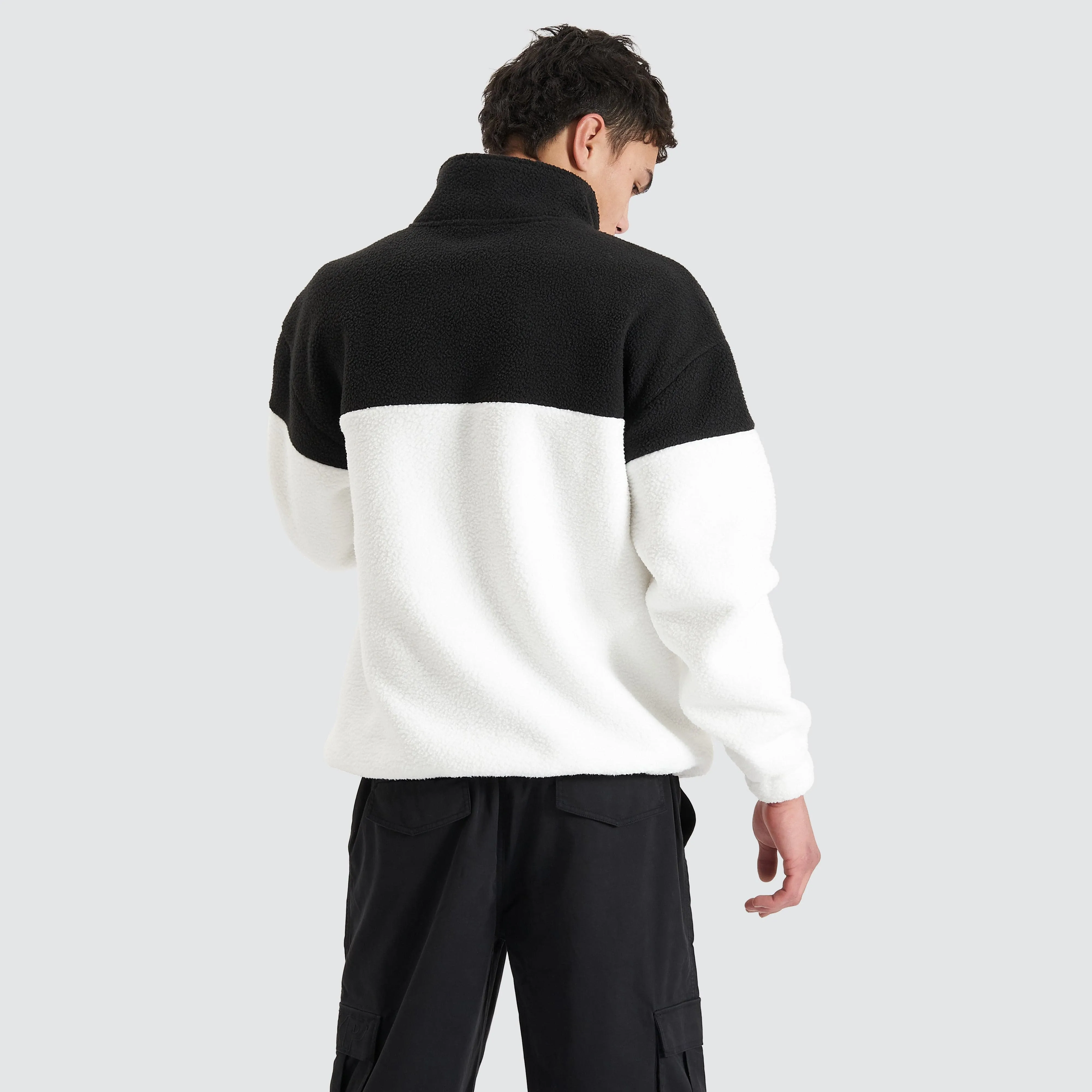Partition Pullover Sweater Black/White