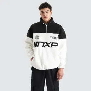 Partition Pullover Sweater Black/White