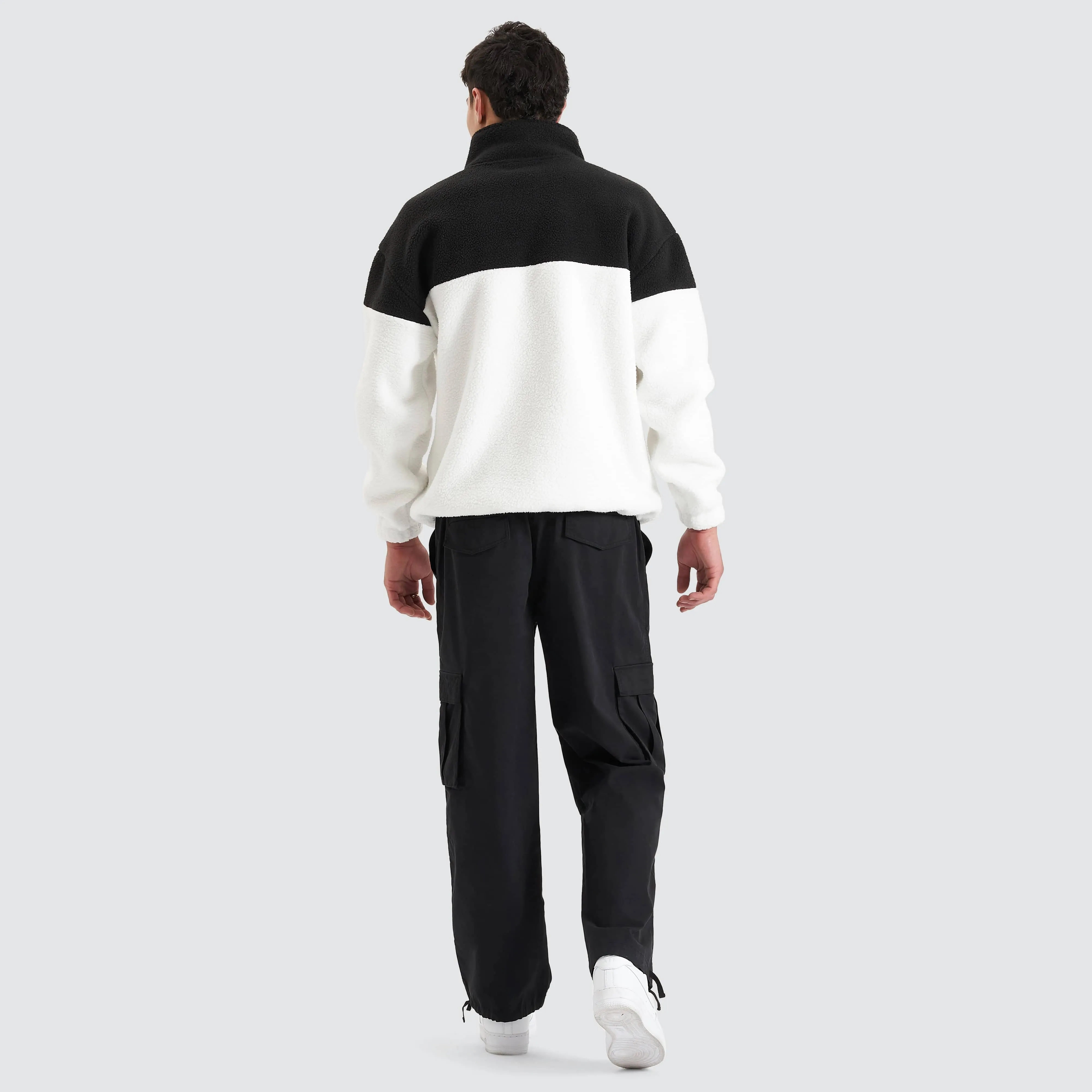 Partition Pullover Sweater Black/White
