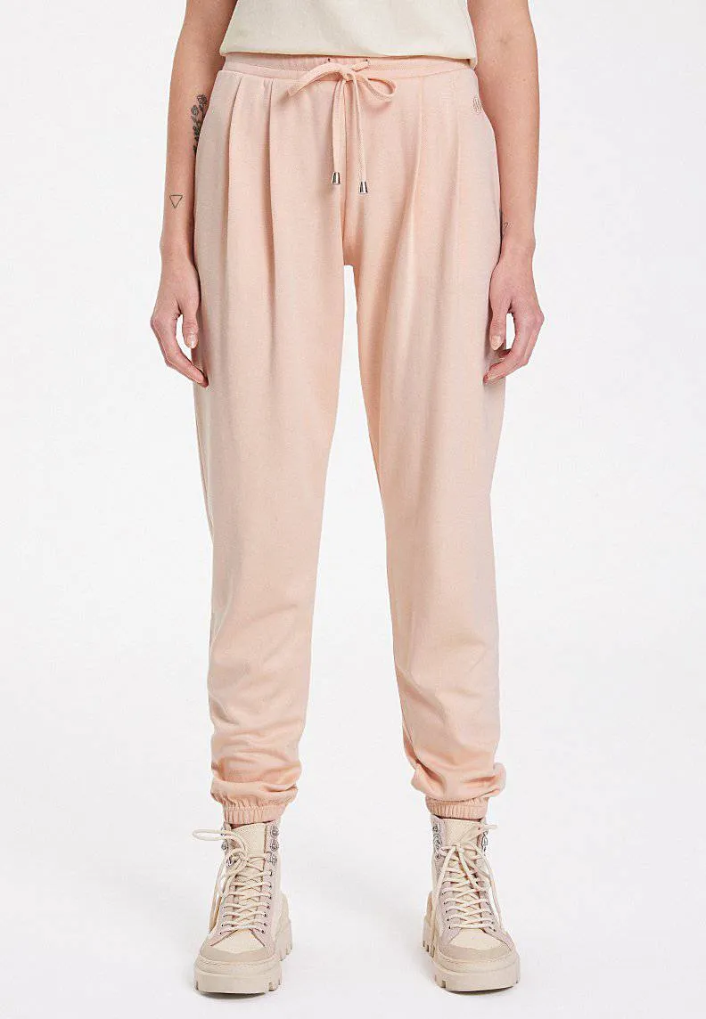 Pembe Basic Lastikli Paça Regular Fit Kadın Eşofman Altı ESSENTIALS CUFFED JOGGER