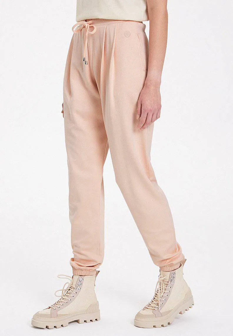 Pembe Basic Lastikli Paça Regular Fit Kadın Eşofman Altı ESSENTIALS CUFFED JOGGER