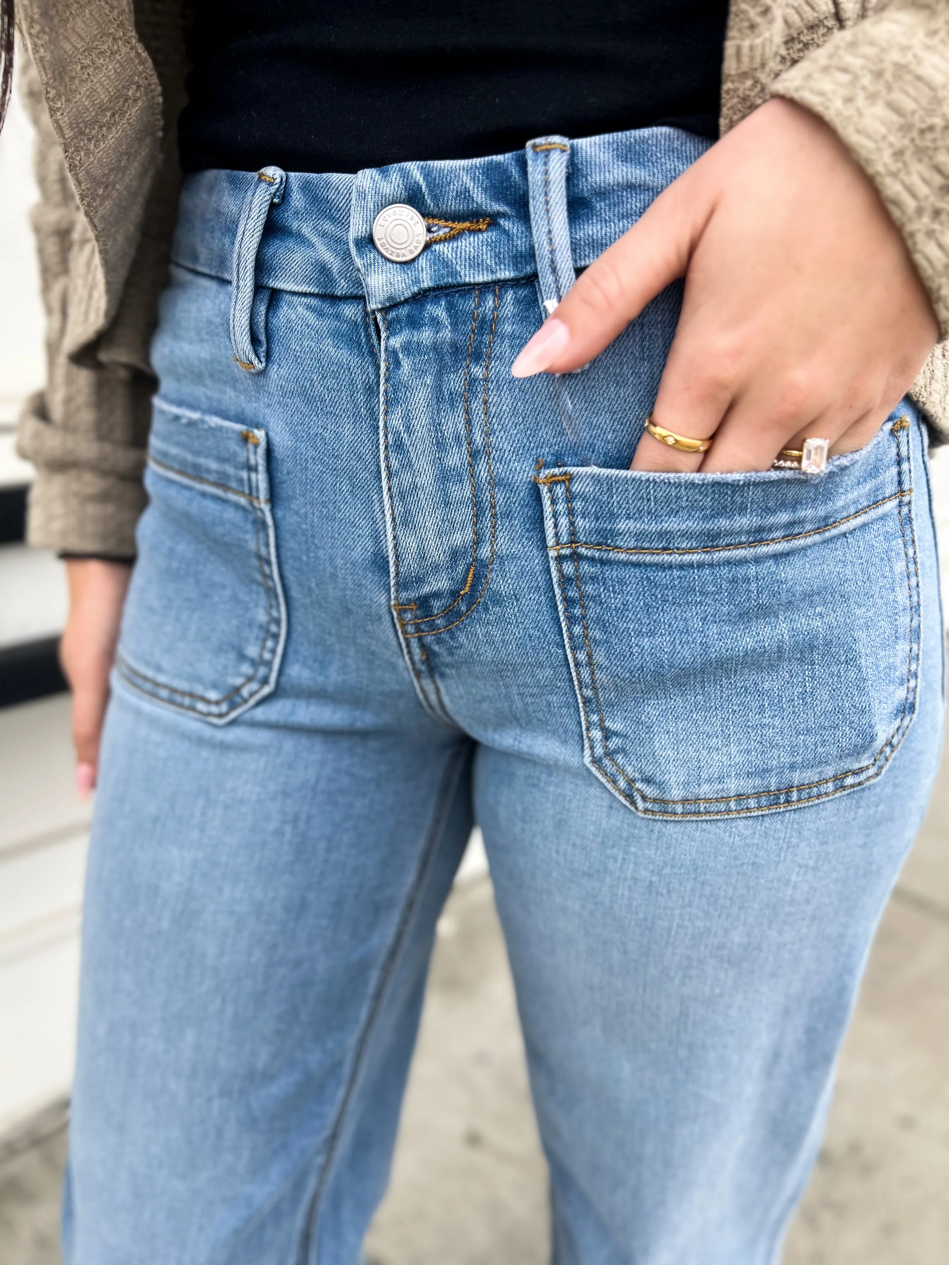 Philanthropy HR Wide Leg Pocket Denim