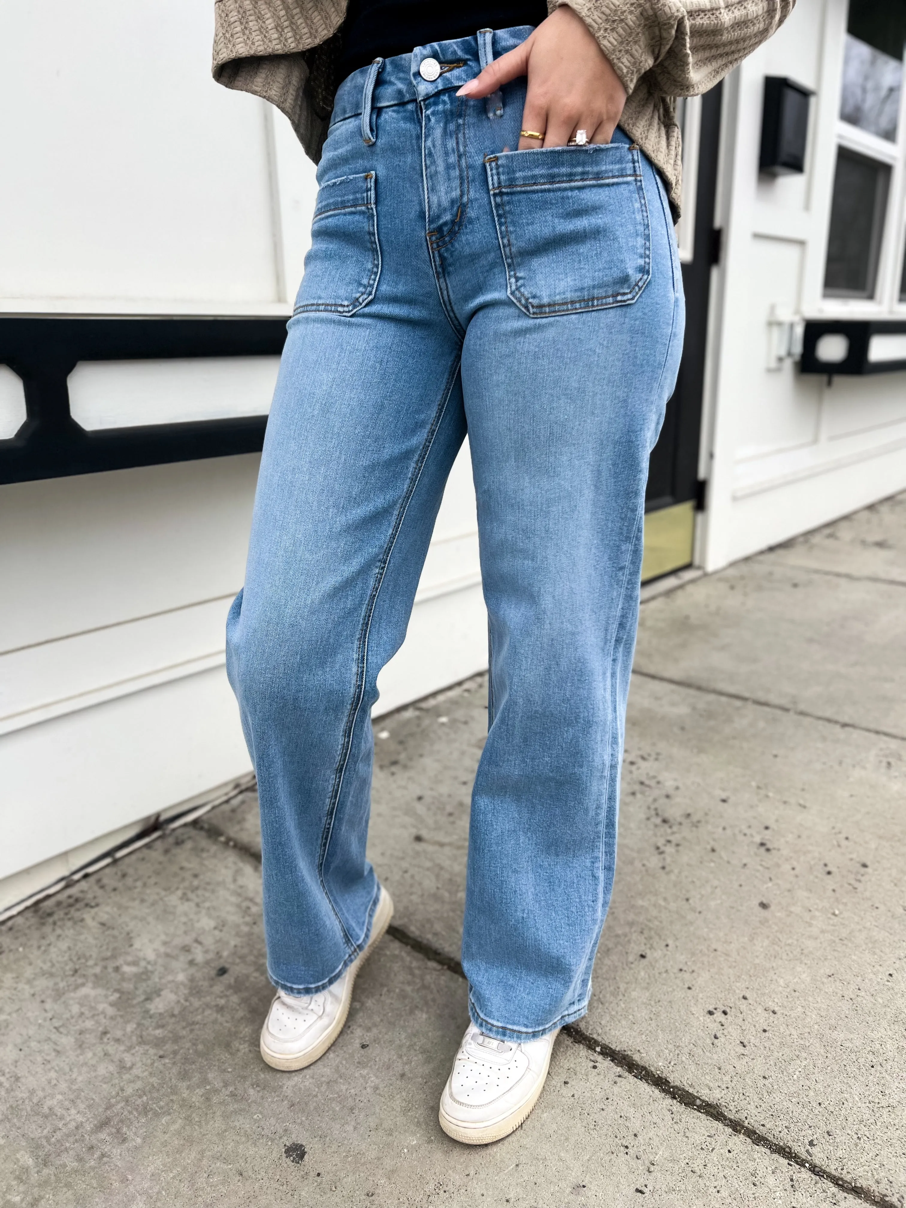 Philanthropy HR Wide Leg Pocket Denim
