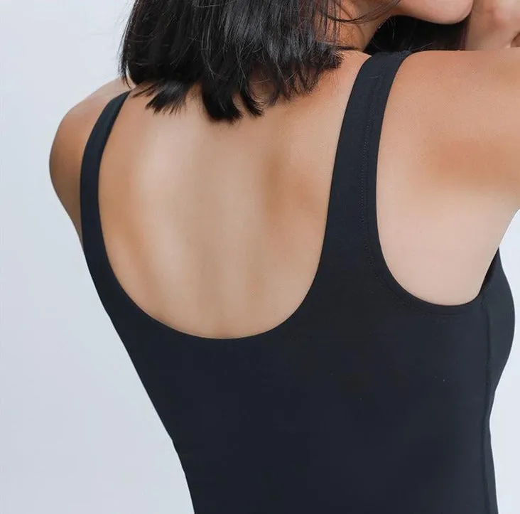 Phoebe V Neck Tank Bra Top (S-L)