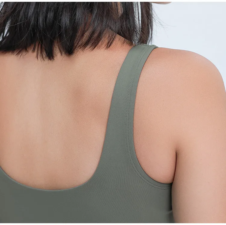 Phoebe V Neck Tank Bra Top (S-L)