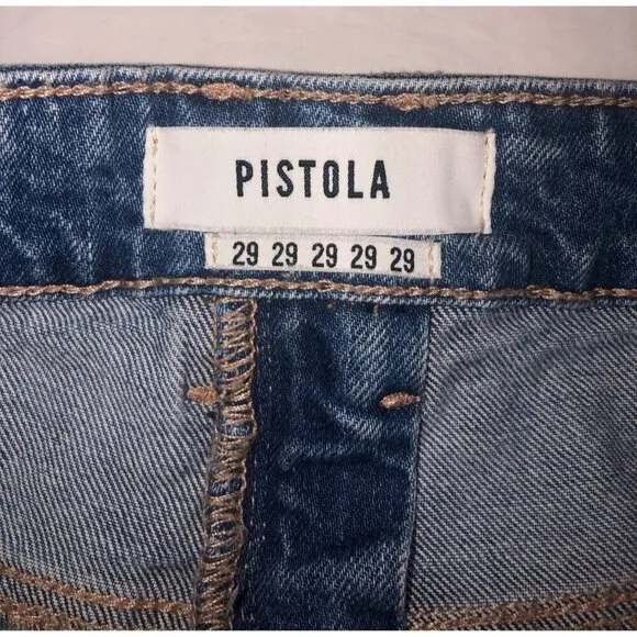 Pistola Winston Short Utopia Denim Cutoff Revolve Size 29 Zipper Distressed Blu