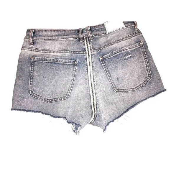 Pistola Winston Short Utopia Denim Cutoff Revolve Size 29 Zipper Distressed Blu