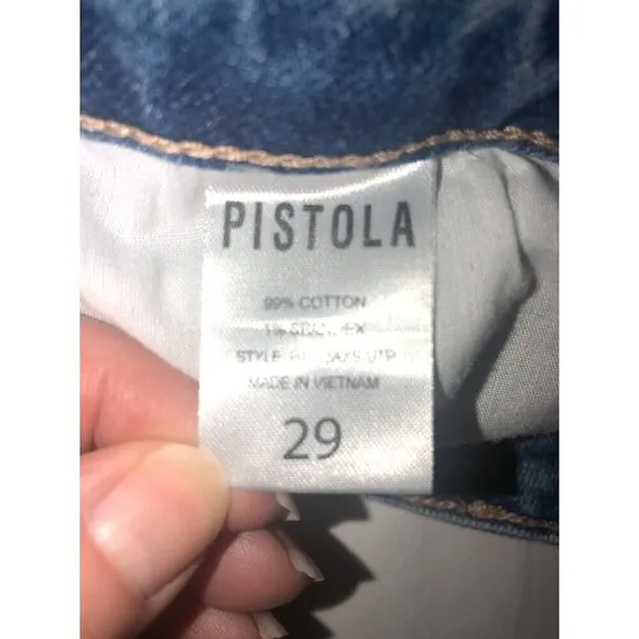 Pistola Winston Short Utopia Denim Cutoff Revolve Size 29 Zipper Distressed Blu