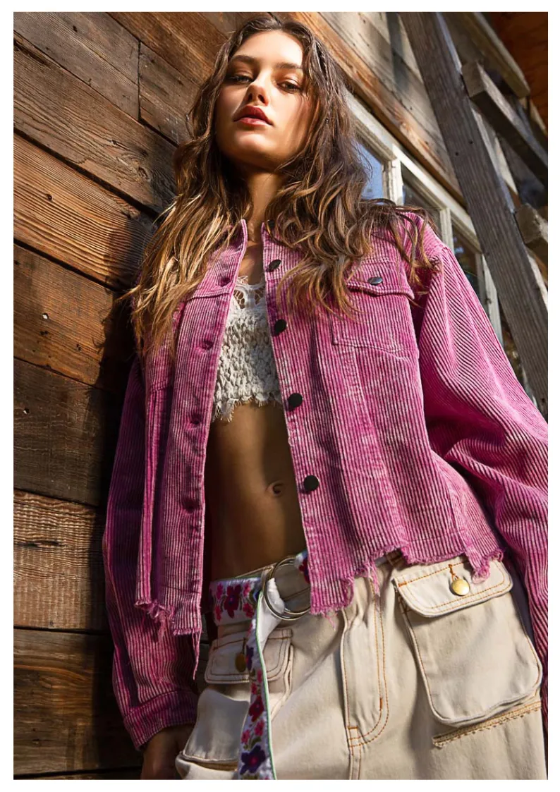 Plumberry Corduroy Jacket