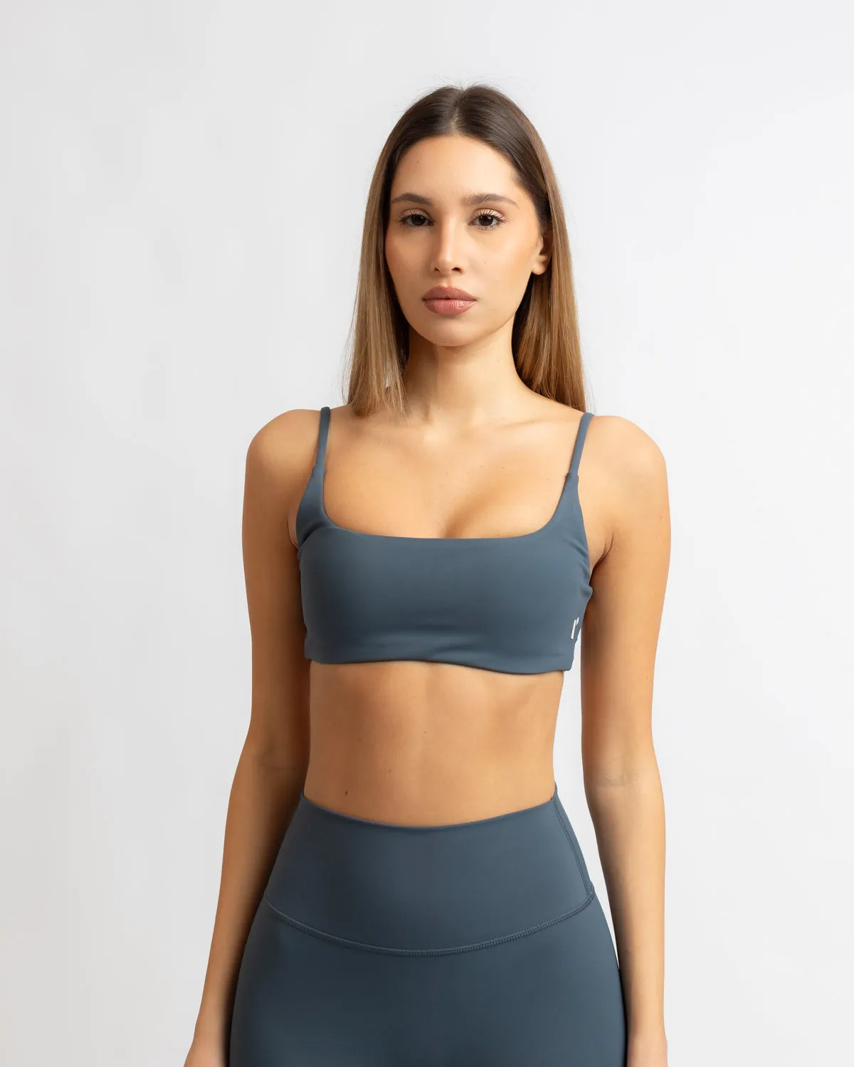 Power Criss Cross Bra - Midnight Blue