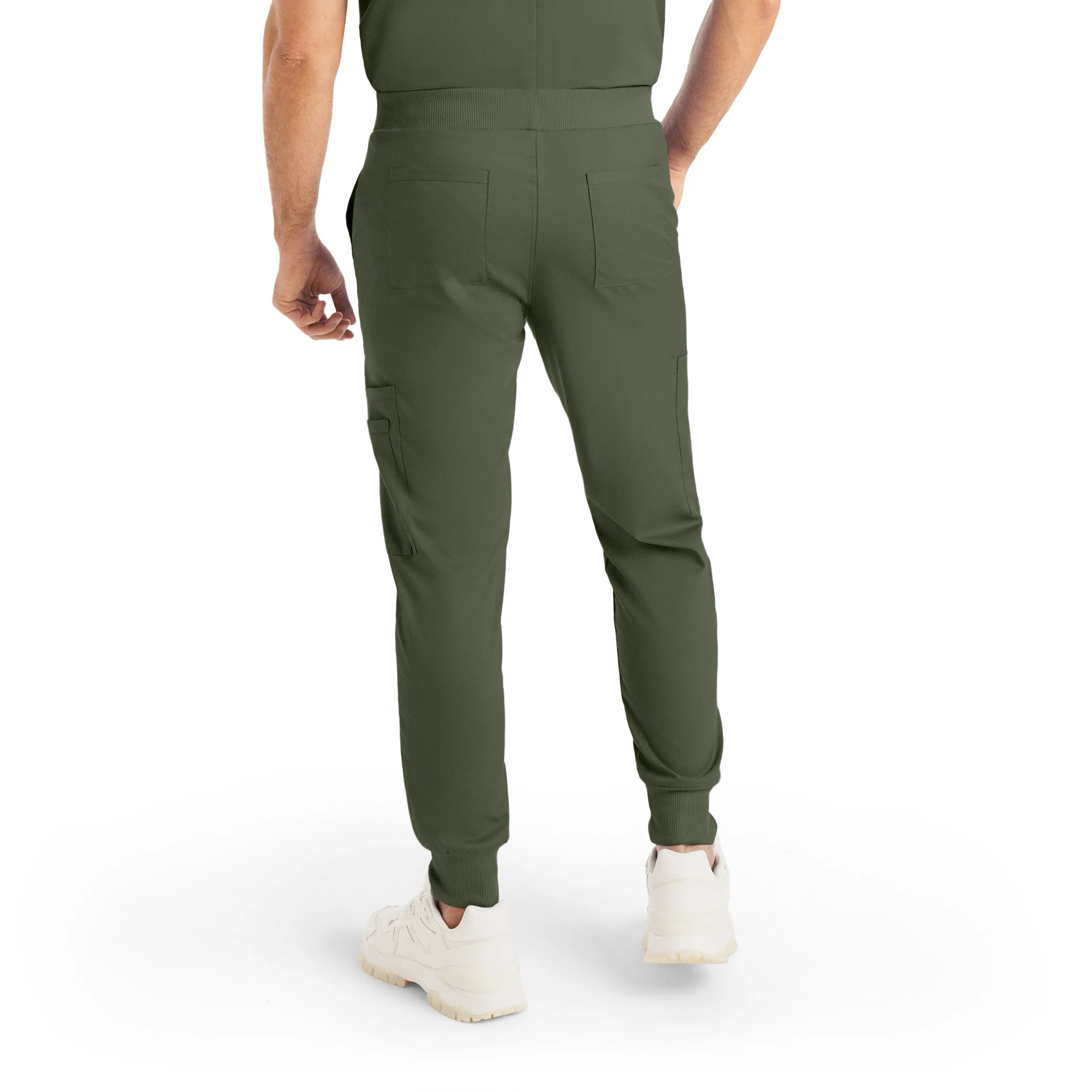 ProFlex LB407 Men's Jogger Scrub Pants Olive Moss