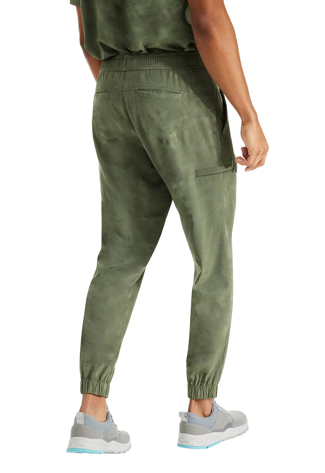 Purple Label Jacquard Drew Jogger Mens Camo Pants Olive