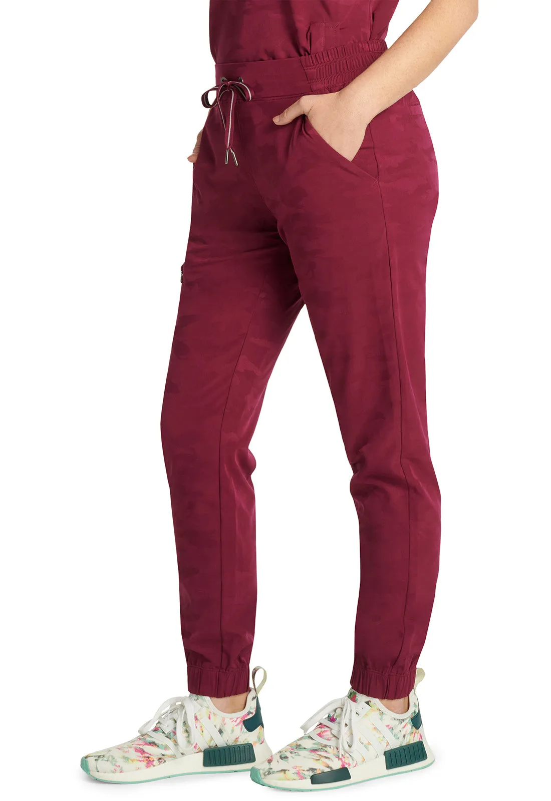 Purple Label Jacquard Tate Jogger Camo Pants Wine