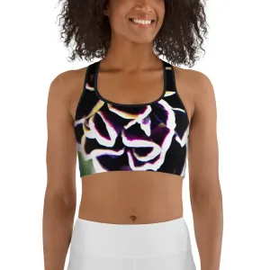 Purple Prim Sports Bra