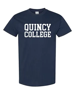 Quincy College Block Letters T-Shirt