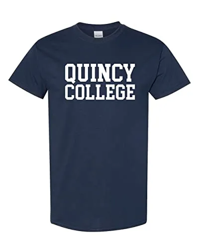 Quincy College Block Letters T-Shirt