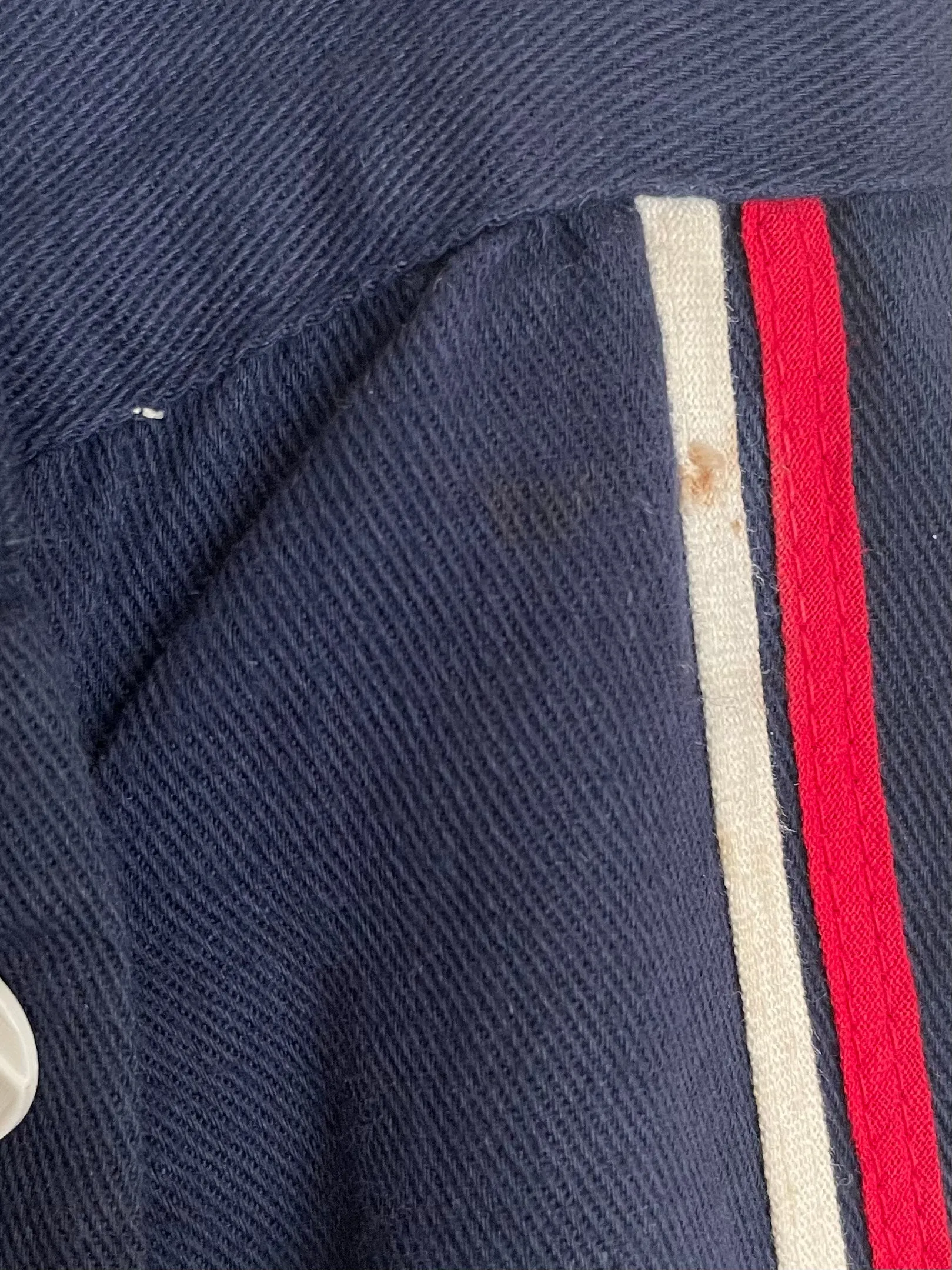 Rare 1930s Sportswear Fall Front Navy Cotton Twill Pants