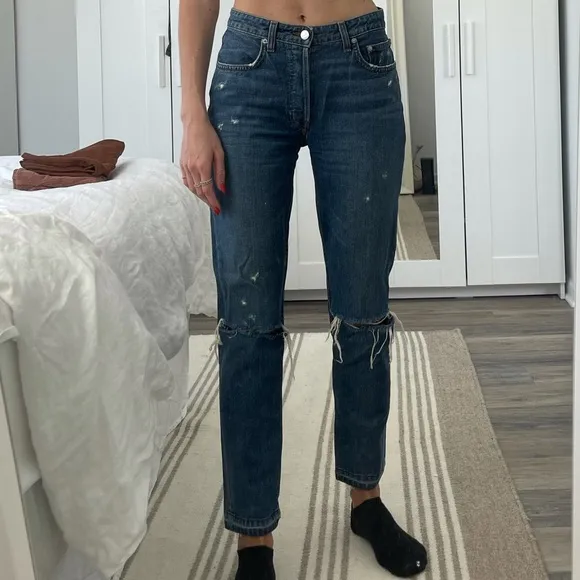 Reformation Dark Wash Denim