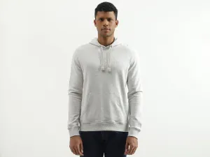 Regular Fit Hooded Solid Sweatshirt