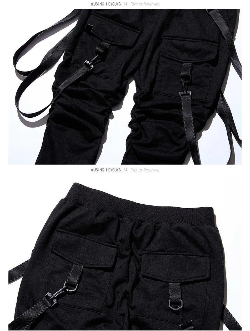 Ribbon Cargo Pants For Men