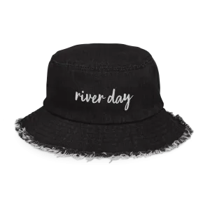 River Day - Distressed Denim Bucket