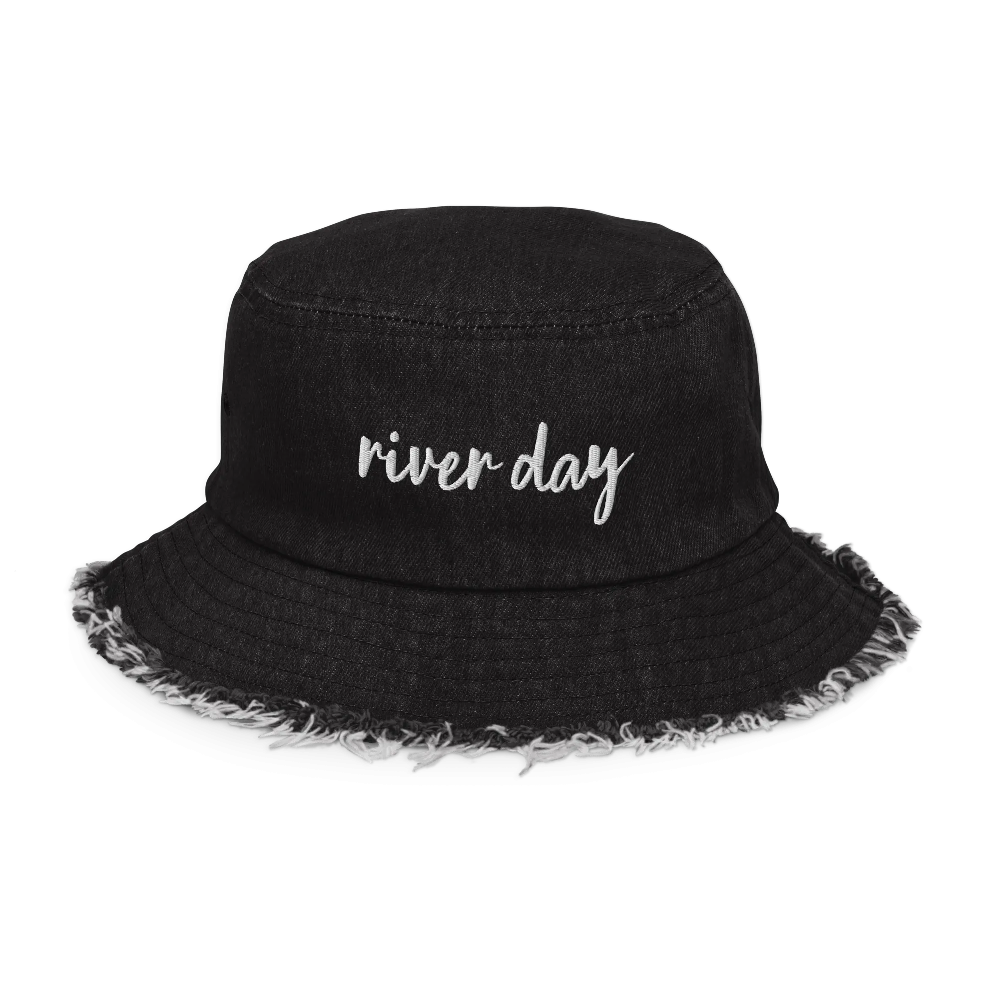 River Day - Distressed Denim Bucket