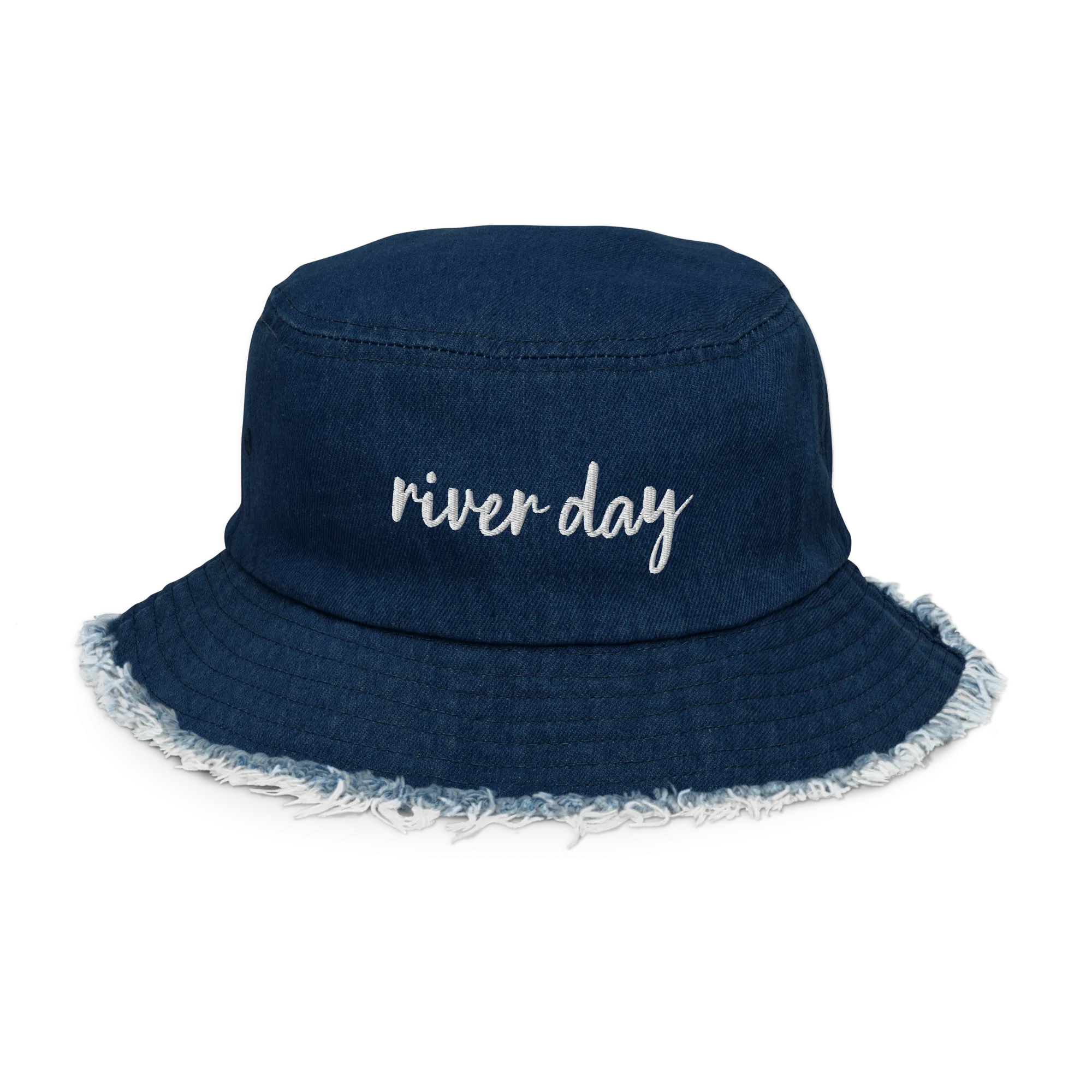 River Day - Distressed Denim Bucket