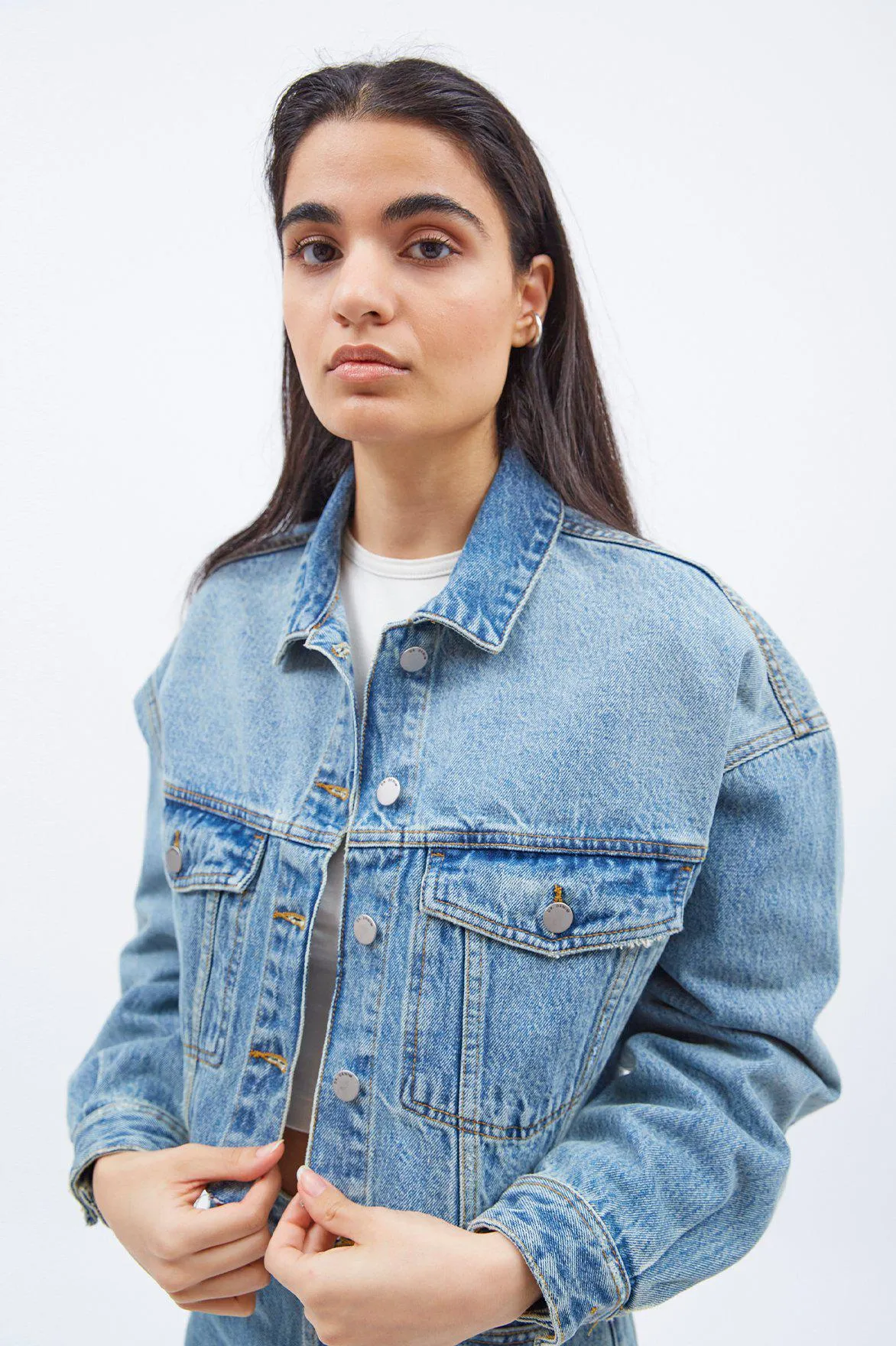 Sandi Denim Jacket - Canyon Sky Worn Dirt A FURTHER 15% OFF AUTOMATICALLY APPLIED AT CHECKOUT