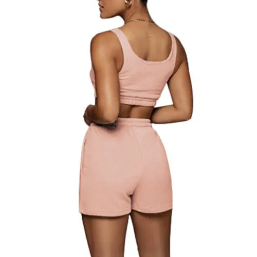 Seamless Workout Gym Light Shorts with Sports Bra
