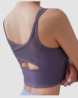Shockproof Mesh Sports Bra