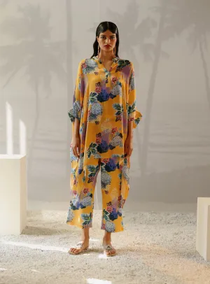 Short kaftan sunset set