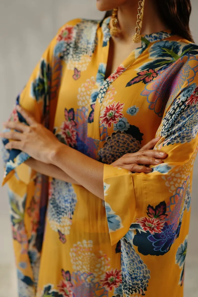 Short kaftan sunset set