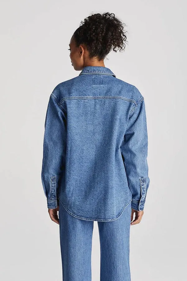 Signature Indigo Dust Relaxed Denim Shirt